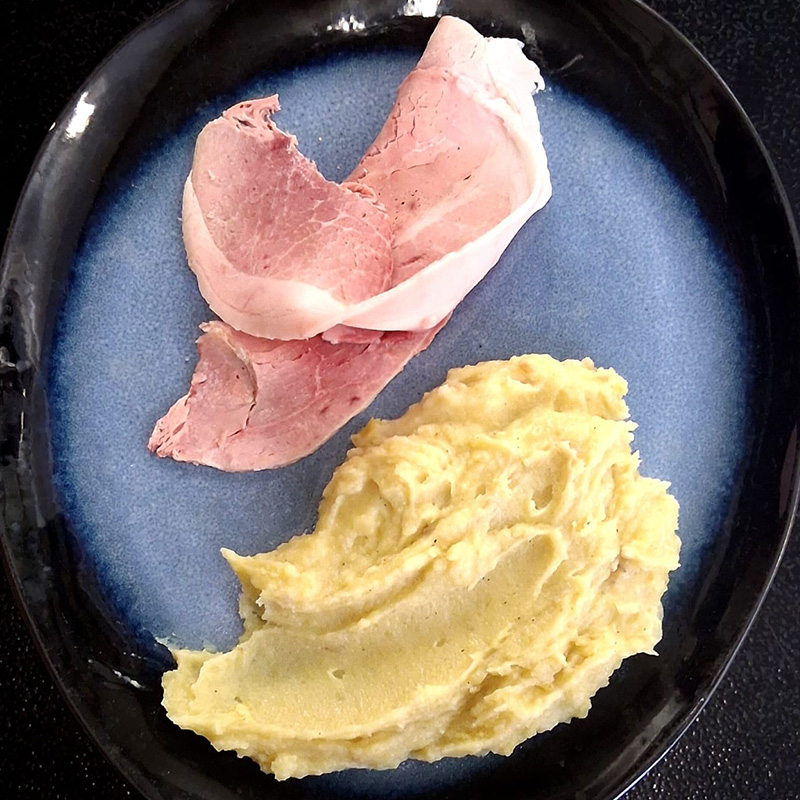 Produit Jambon cuit, Purée onctueuse